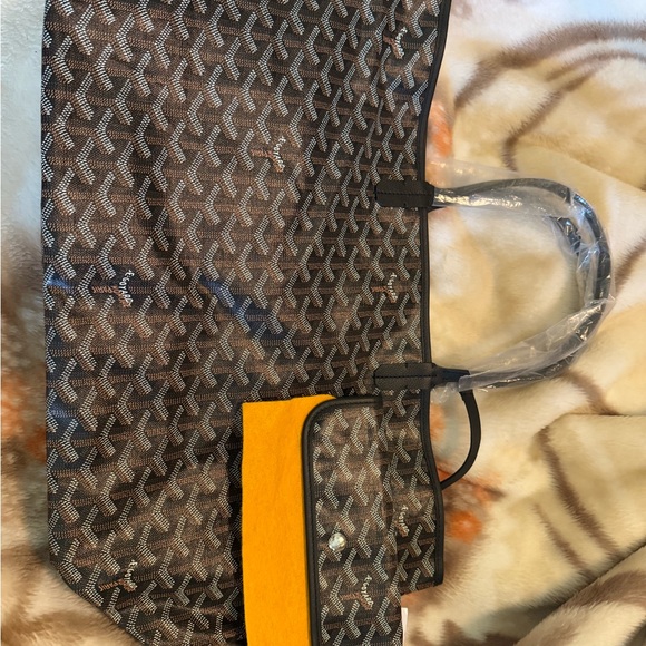 Goyard Black and Brown Patterned Tote - Picture 8 of 9